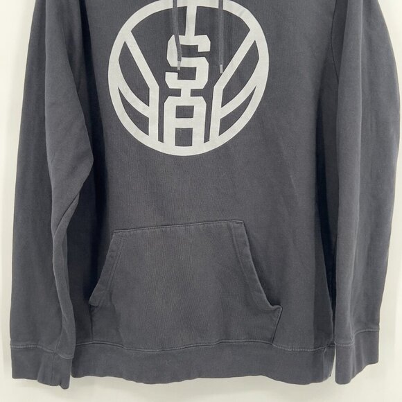 NBA San Antonio Spurs SA Logo Black Hoodie - Men's XL - Picture 2 of 11